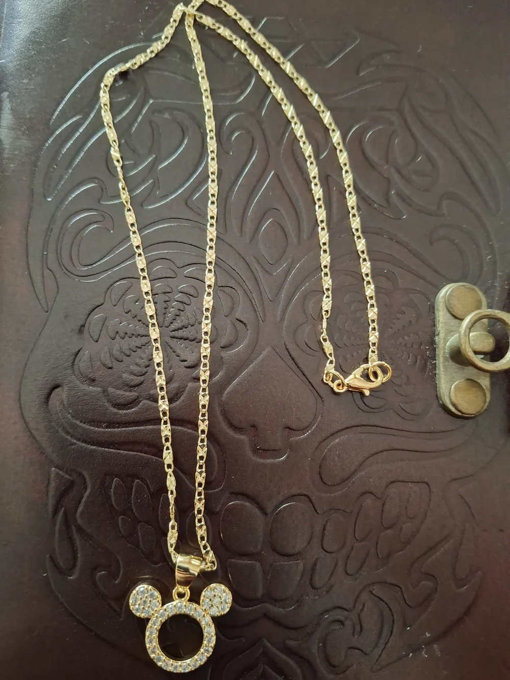 Minnie Mouse Gold Plated Necklace - Picture 2 of 3